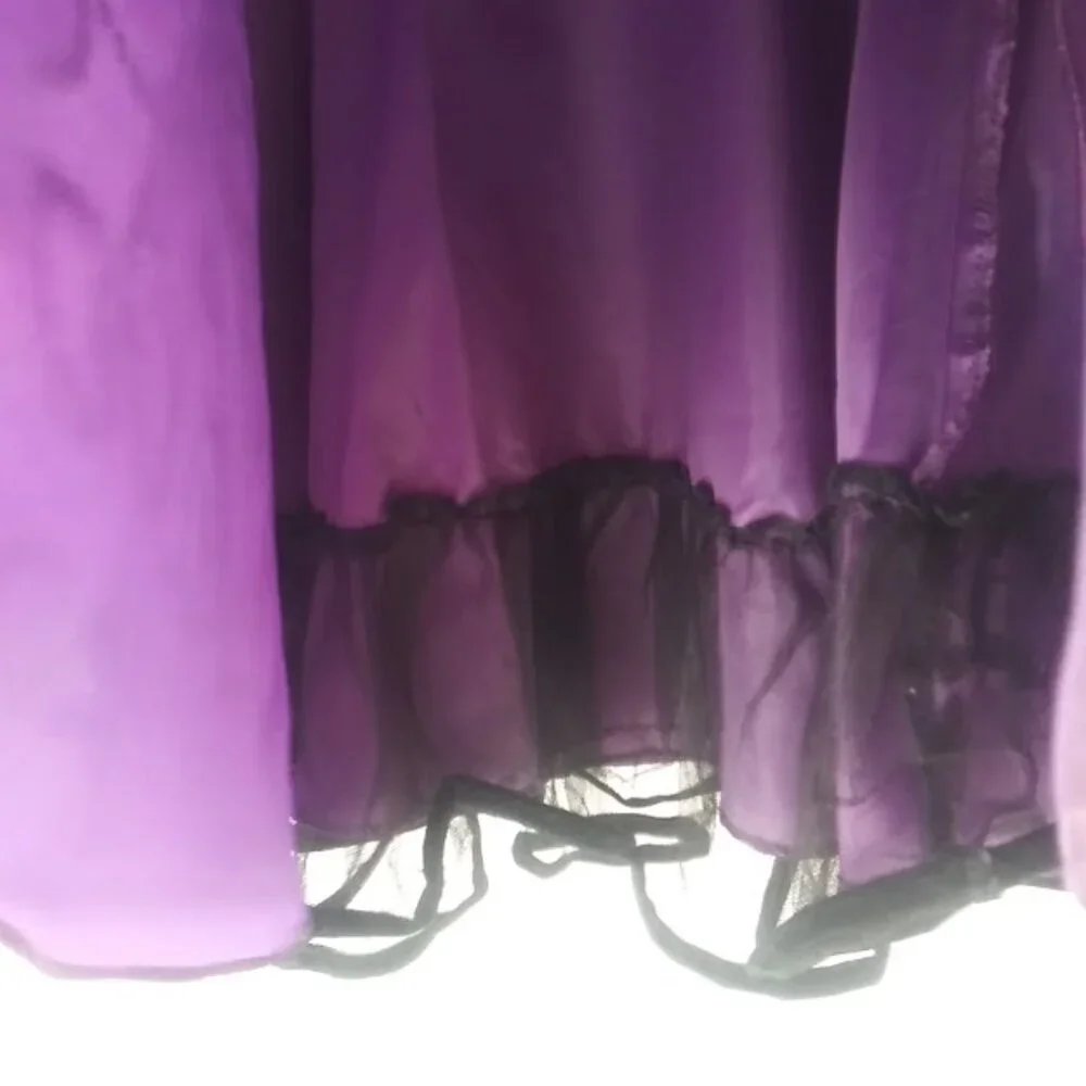 Jessica Ann girl's size 6X black and purple dress